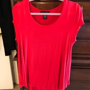 Cute red tunic top.this is like a swing piko top.